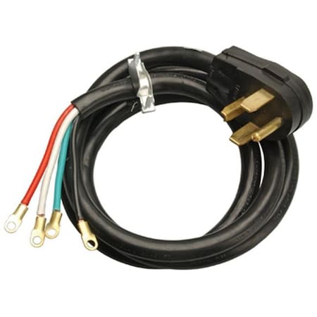 Master Electrician 09156ME 10-4 Black Dryer Cord - 6 Ft.